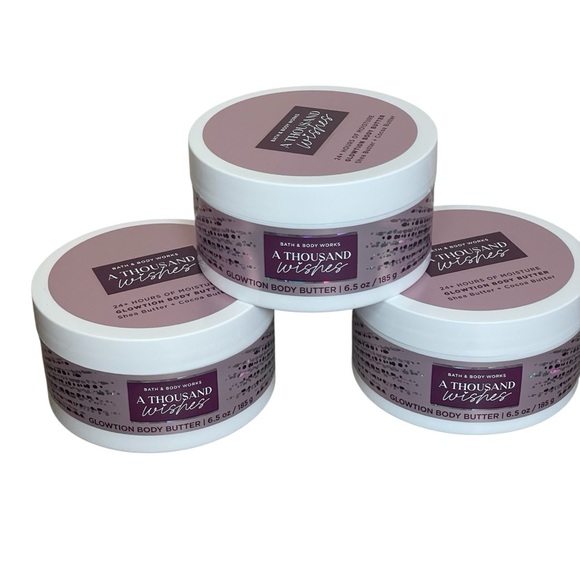Lot Of 3 Bath & Body Works A Thousand Wishes Glowtion Body Butter 6.5 OZ New - Picture 1 of 9